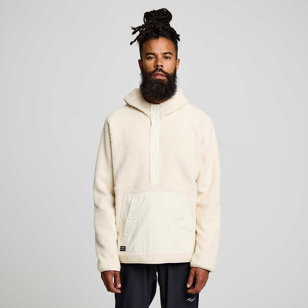 Saucony Recovery Sherpa Pullover Beige | 70219-UJEA