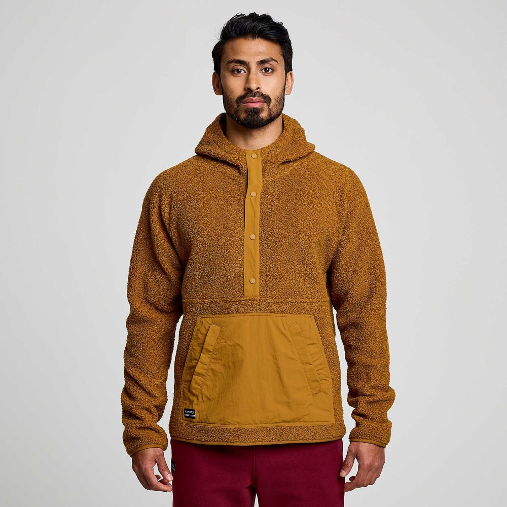 Saucony Recovery Sherpa Pullover Marron | 43186-EUOZ