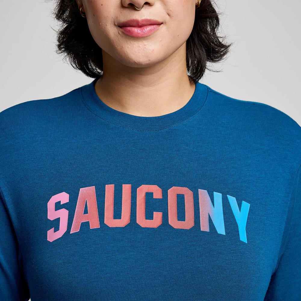 Saucony Recovery Short Sleeve Soothe Graphic | 46107-QYSF