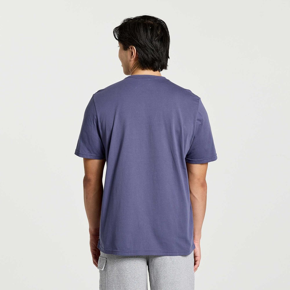 Saucony Rested T-Shirt Horizon Heather Graphic | 98453-SDAU