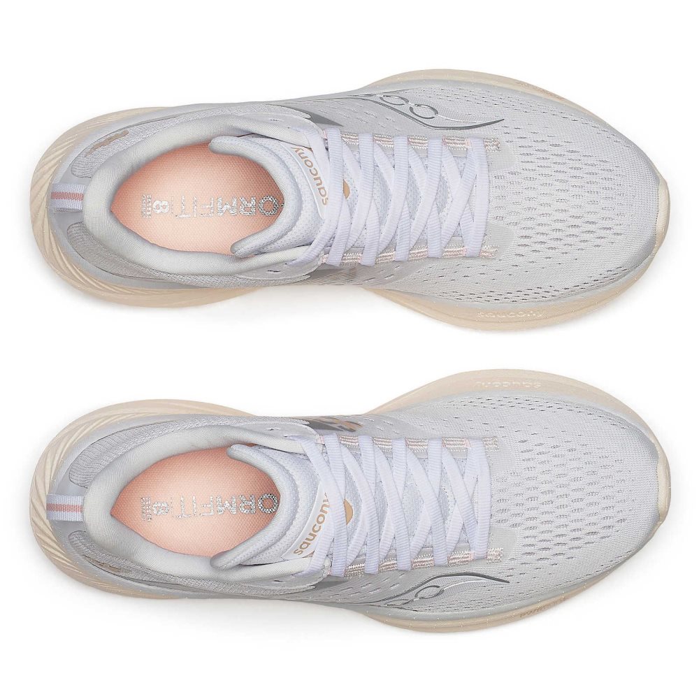 Saucony Ride 17 Blanche | 26814-UTYJ