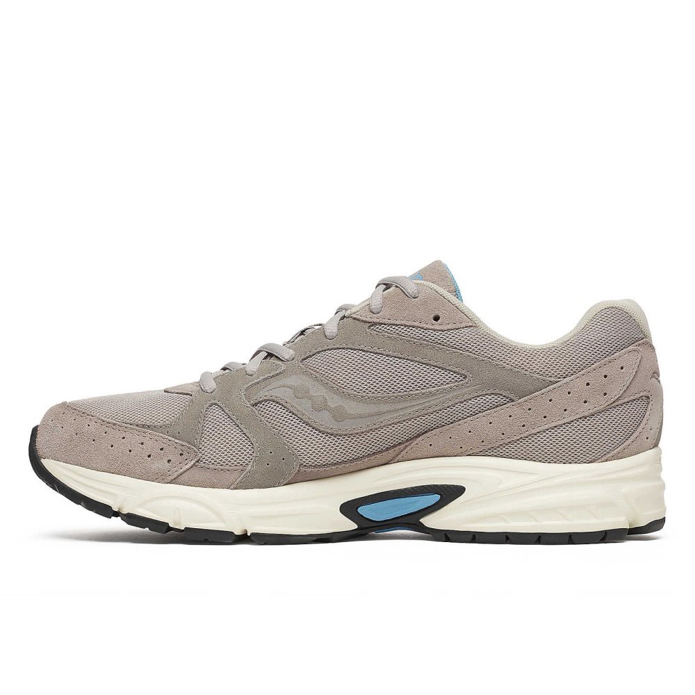 Saucony Ride Millennium Suede Grise Blanche | 58294-MLGT