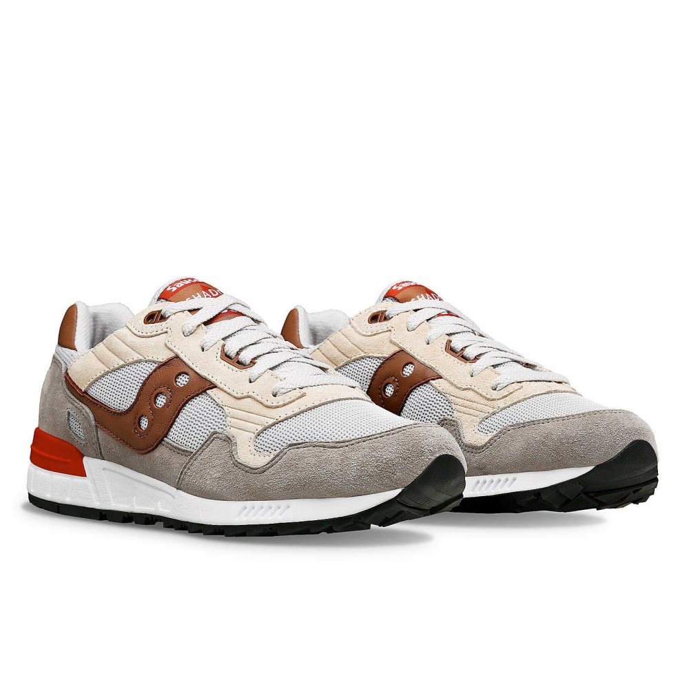 Saucony Shadow 5000 Grise Marron | 03869-XHGF