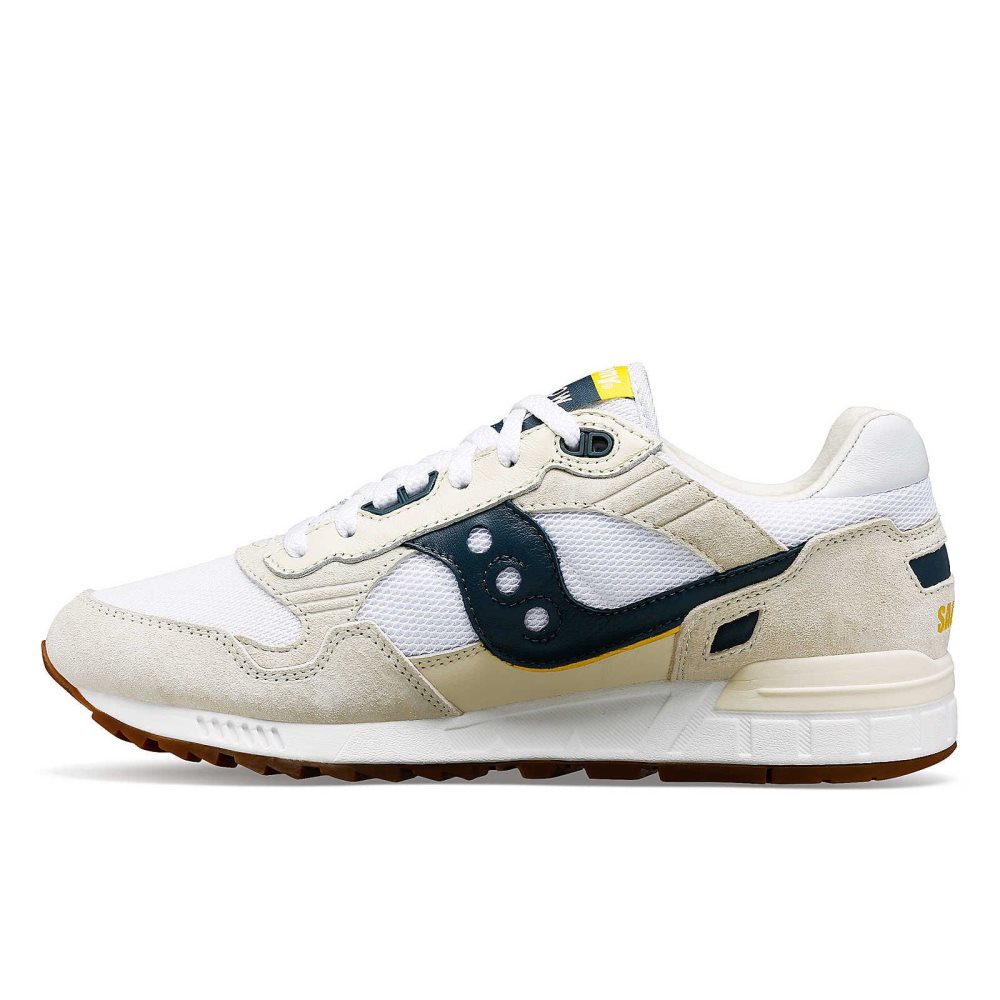 Saucony Shadow 5000 Premium Ivy Prep Blanche Bleu Marine | 20316-LKBX