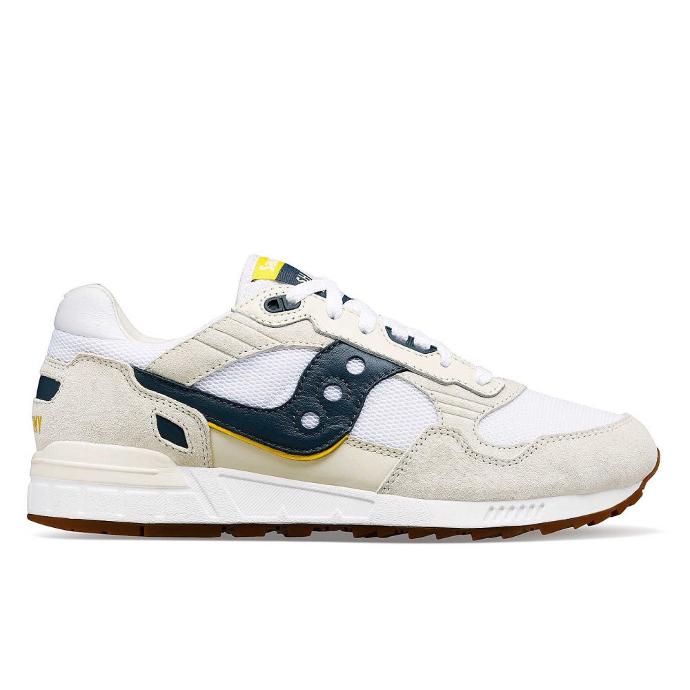 Saucony Shadow 5000 Premium Ivy Prep Blanche Bleu Marine | 20316-LKBX