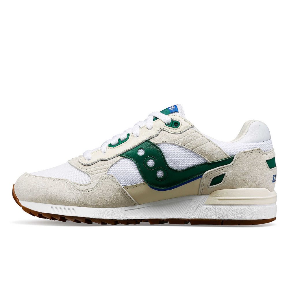 Saucony Shadow 5000 Premium Ivy Prep Blanche Vert | 86740-BHSQ