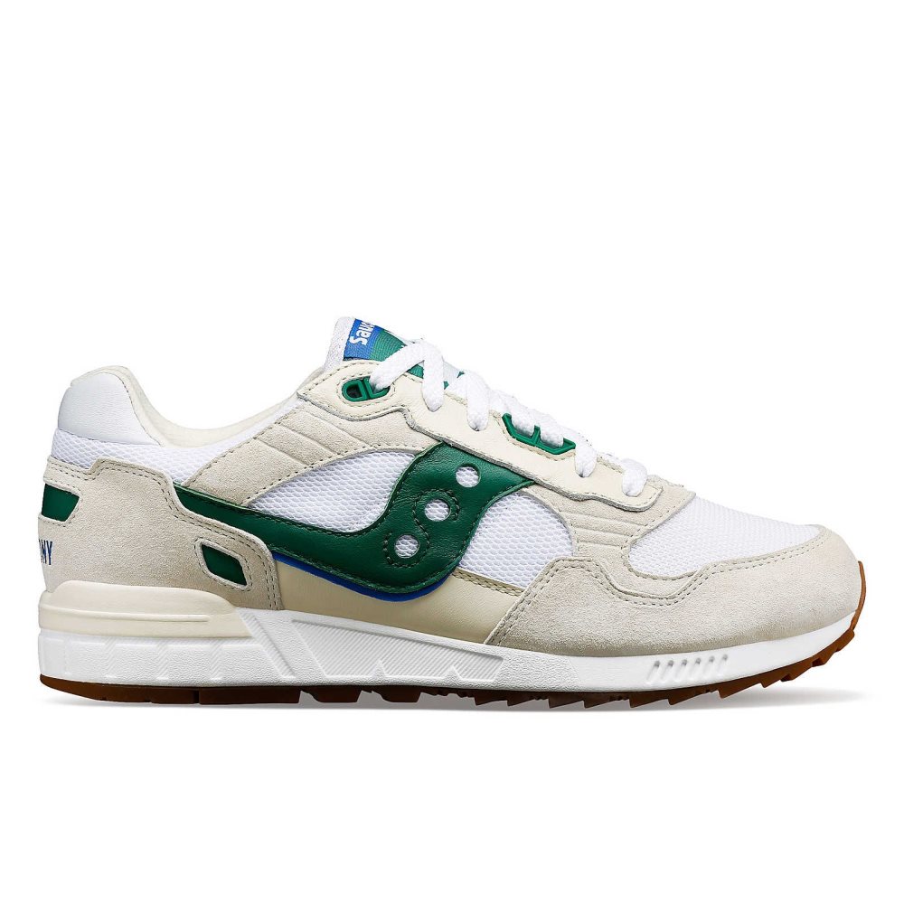 Saucony Shadow 5000 Premium Ivy Prep Blanche Vert | 86740-BHSQ