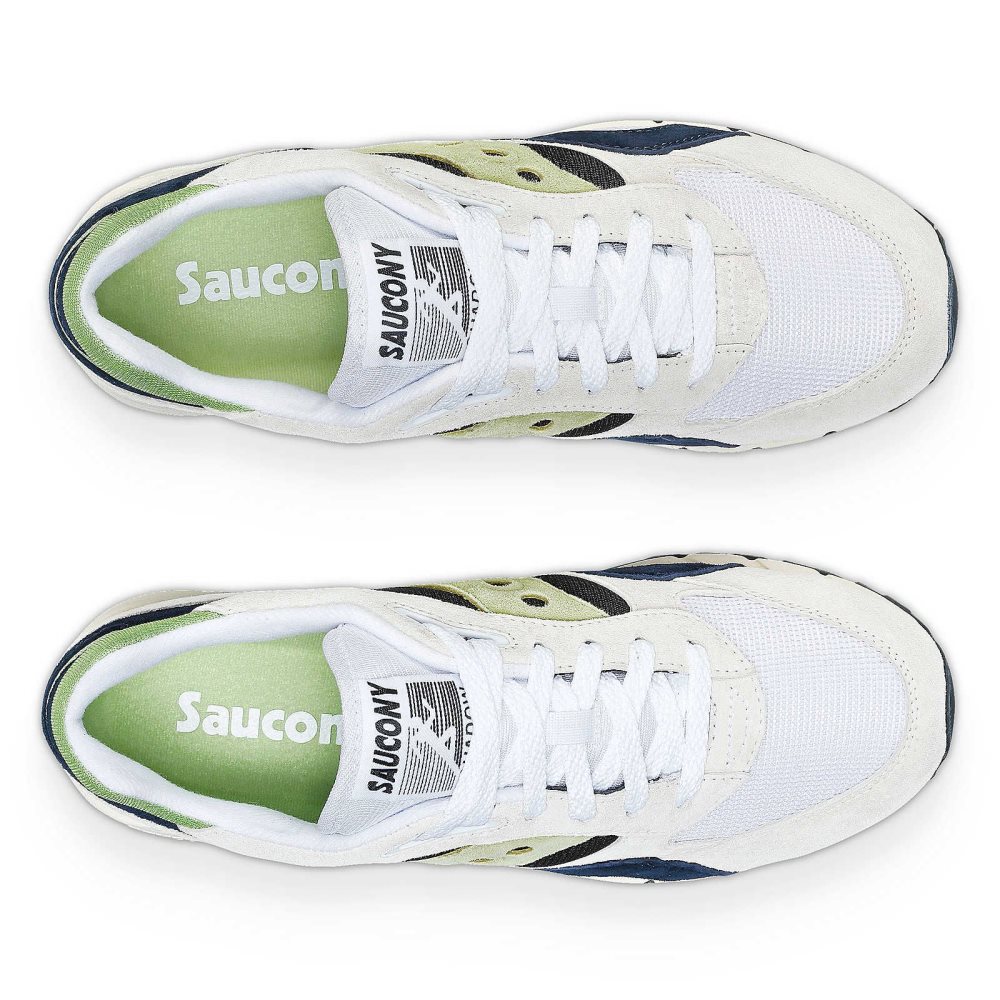 Saucony Shadow 6000 Blanche Vert | 61594-SVUE