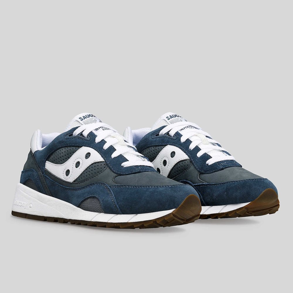 Saucony Shadow 6000 Ivy Prep Bleu Marine Blanche | 03198-RYHP