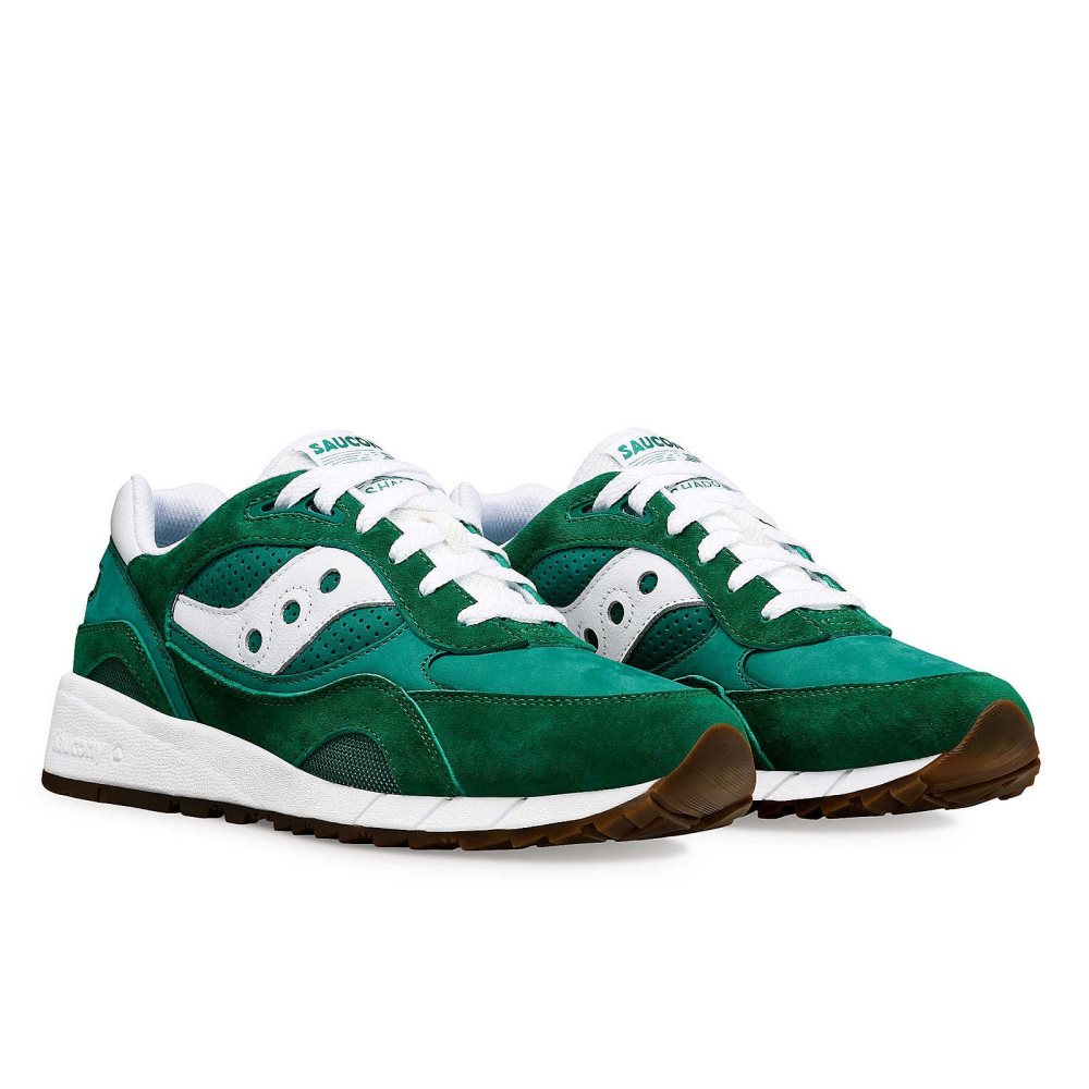 Saucony Shadow 6000 Ivy Prep Vert Blanche | 95267-EPYC