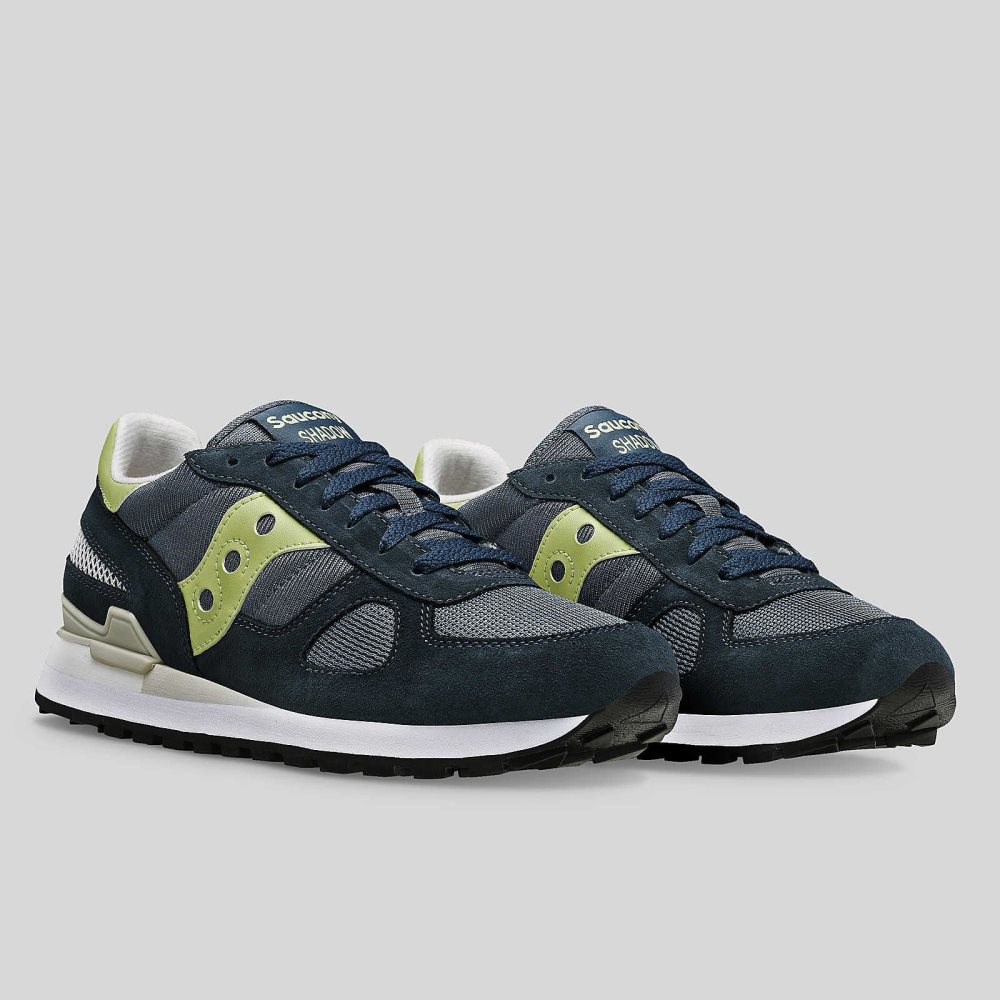 Saucony Shadow Original Bleu Marine Vert Clair | 82569-WLZN