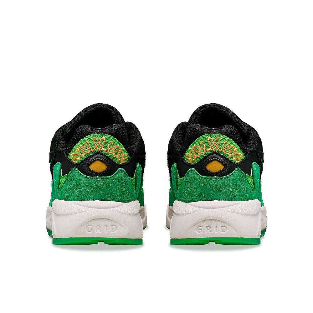 Saucony Shamrock Grid Shadow 2 Noir Vert | 02583-UITM