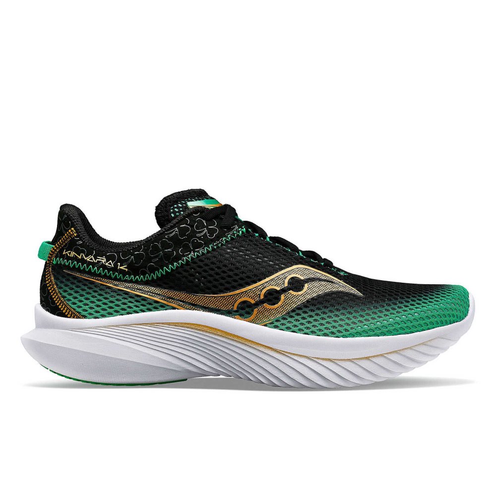 Saucony Shamrock Kinvara 14 Noir Vert | 42310-CGMY