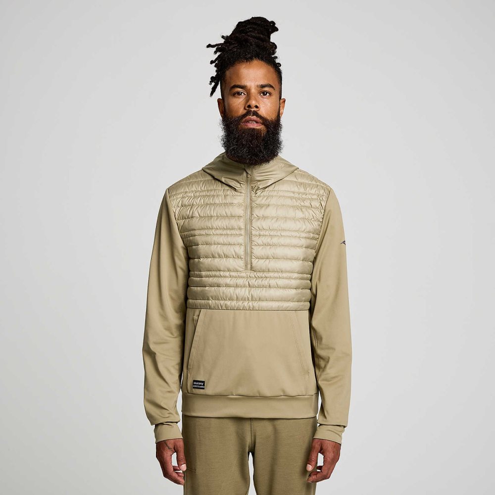 Saucony Solstice Oysterpuff Hoody Cafe | 15803-URZP