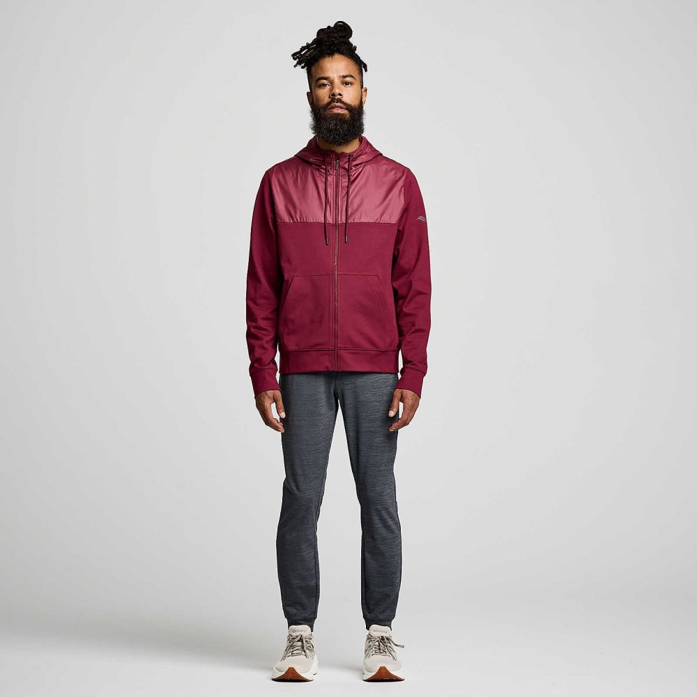 Saucony Solstice Zip Hoody Sundown Heather | 16805-EFSB