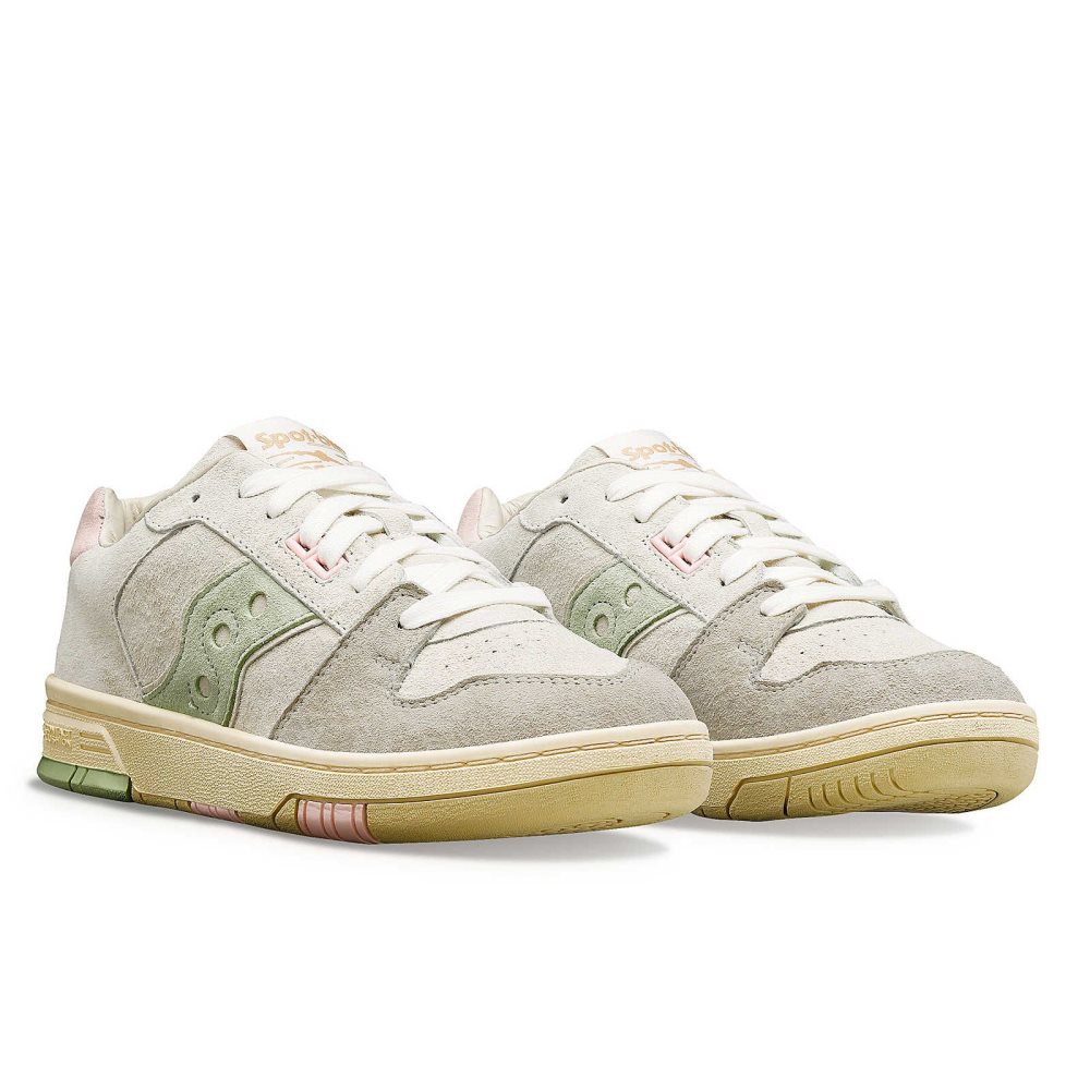 Saucony Spot-Bilt Sonic Low Beige Clair Vert | 92738-XJIB