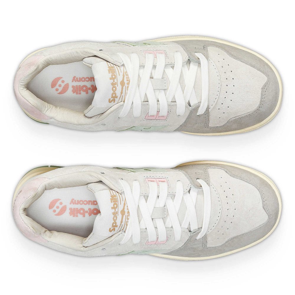 Saucony Spot-Bilt Sonic Low Beige Clair Vert | 92738-XJIB