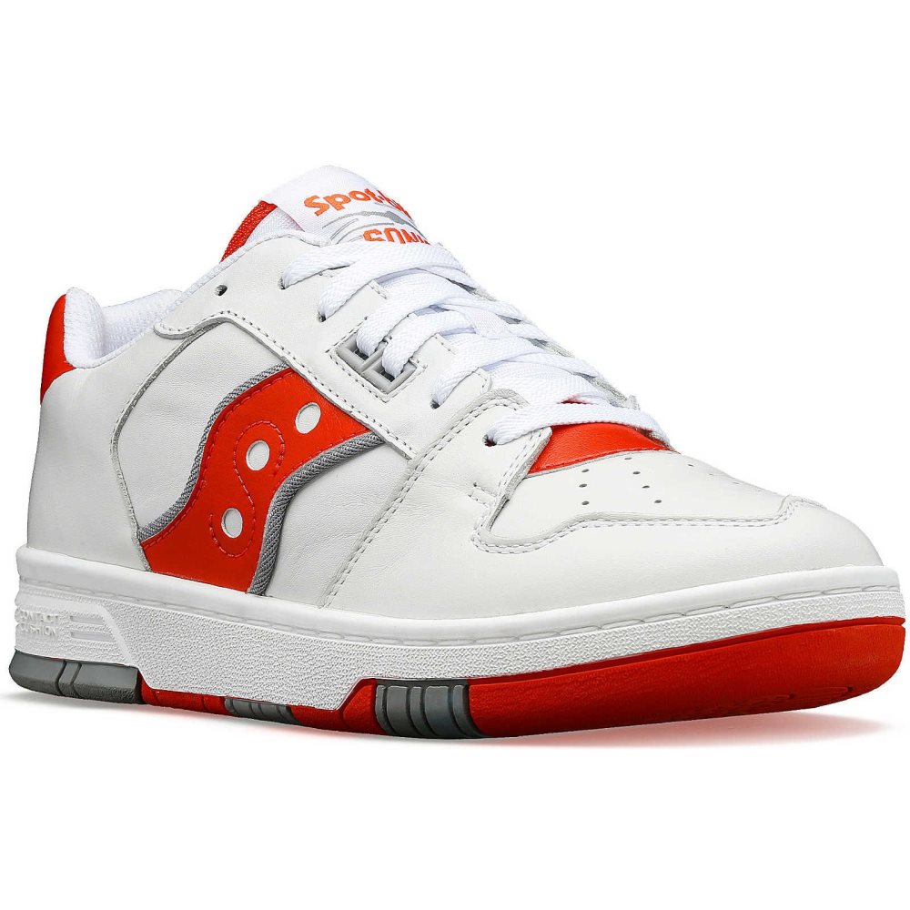 Saucony Spot-Bilt Sonic Low Blanche Rouge | 20364-ECXY