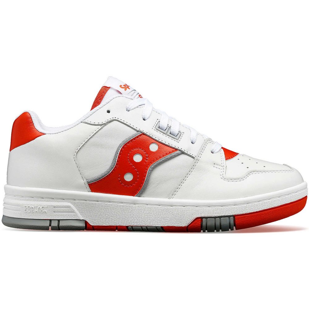 Saucony Spot-Bilt Sonic Low Blanche Rouge | 20364-ECXY