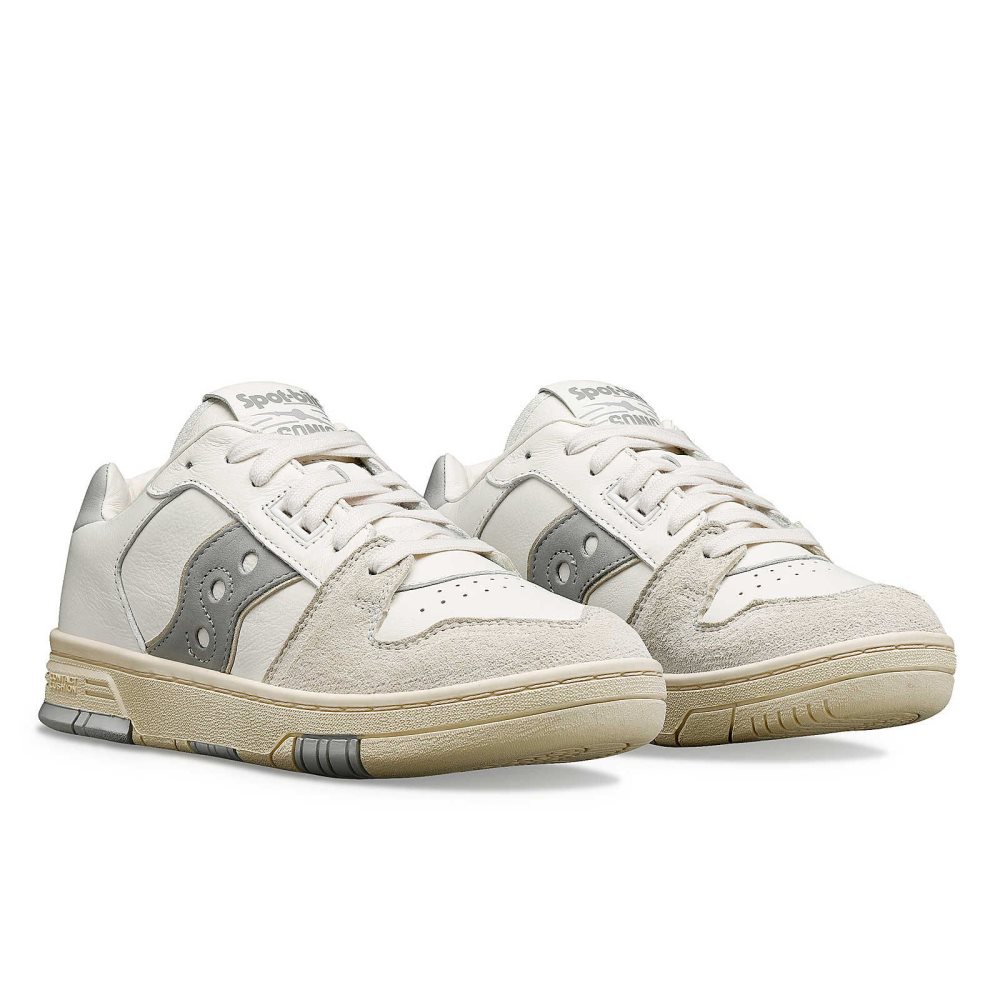 Saucony Spot-Bilt Sonic Low Premium Beige Grise | 08247-THDF