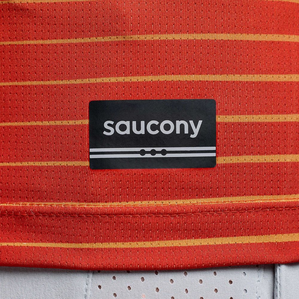 Saucony Stopwatch Graphic Singlet Confident Print | 89704-MFNU