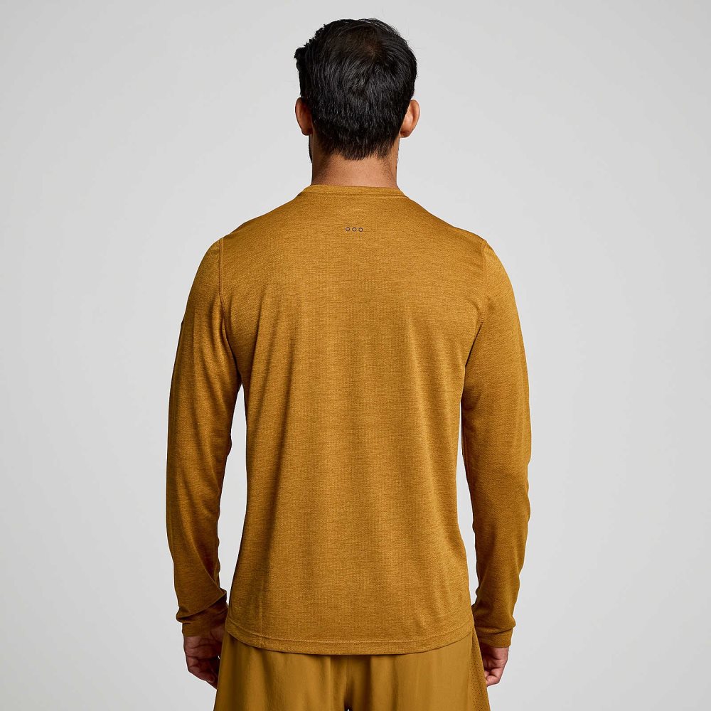 Saucony Stopwatch Long Sleeve Marron | 95627-WNEI