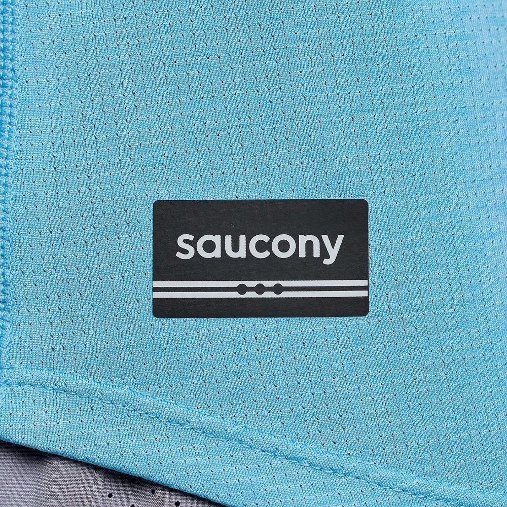 Saucony Stopwatch Singlet Turquoise | 43106-NIKX