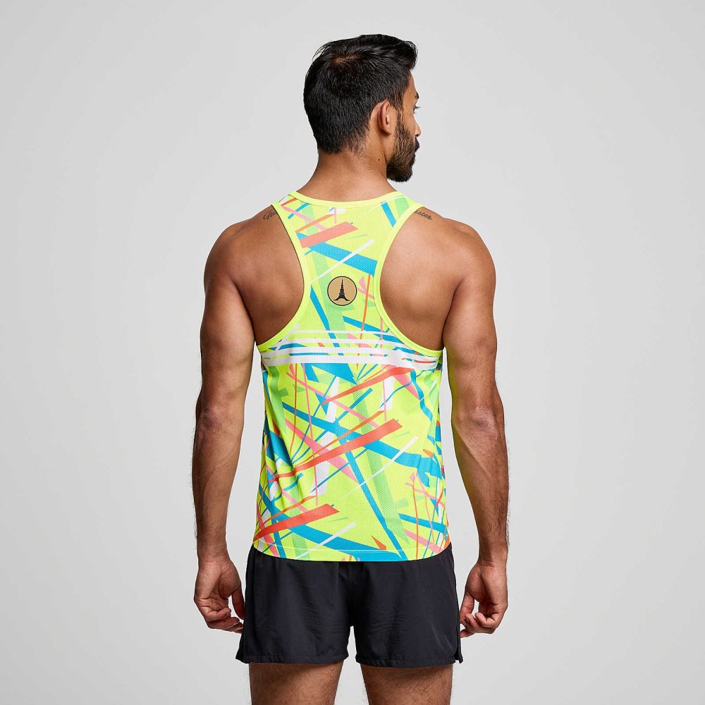 Saucony Tokyo Stopwatch Graphic Singlet Tokyo 2024 | 13974-SMGT