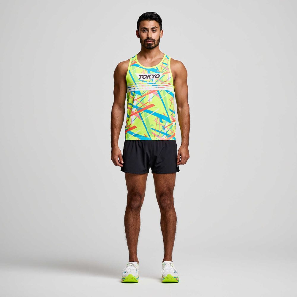 Saucony Tokyo Stopwatch Graphic Singlet Tokyo 2024 | 13974-SMGT