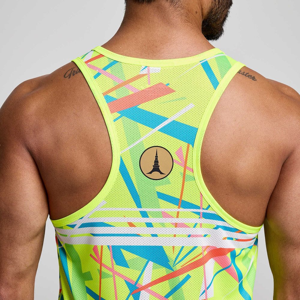 Saucony Tokyo Stopwatch Graphic Singlet Tokyo 2024 | 13974-SMGT