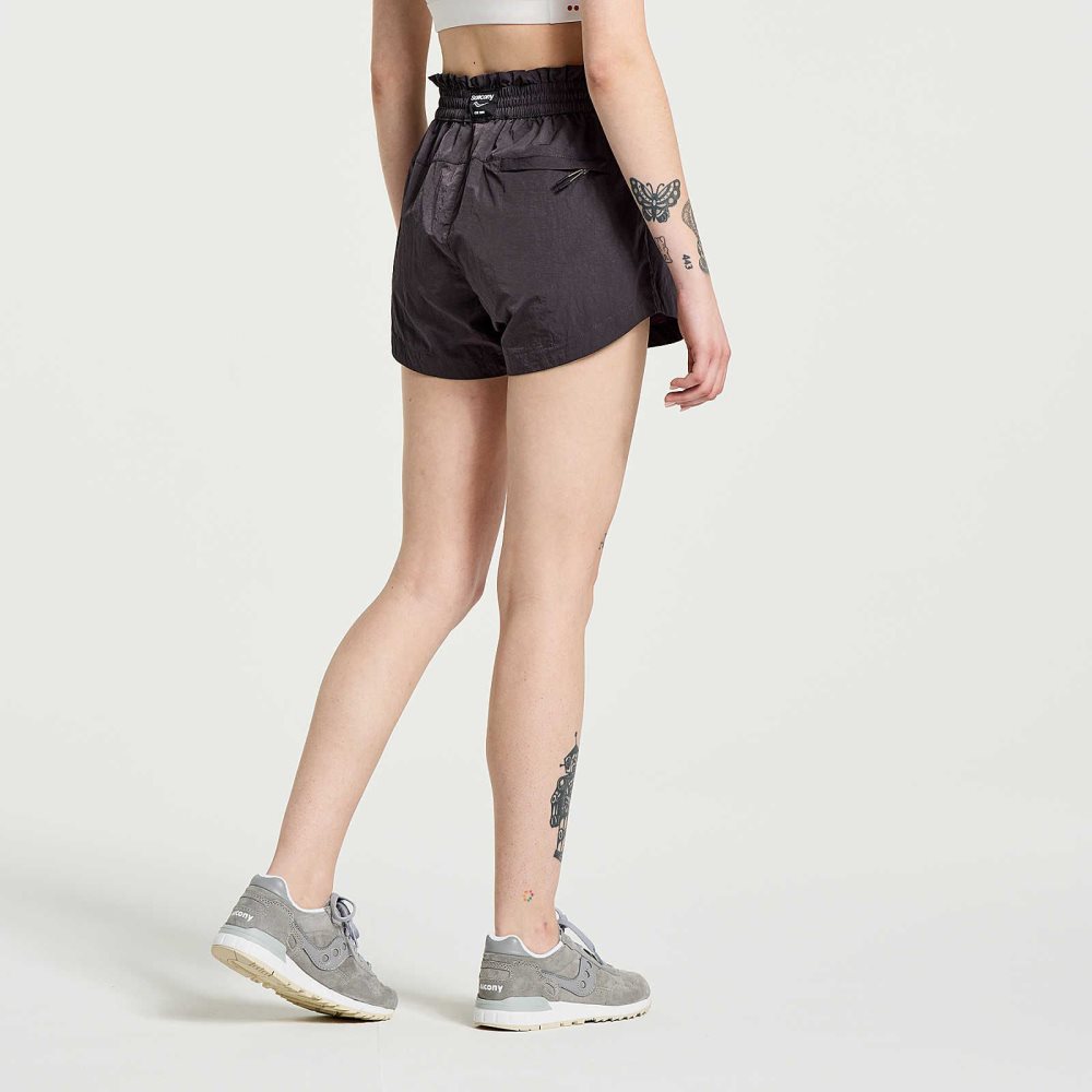 Saucony Unwind Short Noir | 03869-JNQM