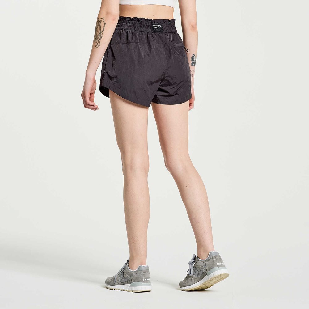 Saucony Unwind Short Noir | 03869-JNQM