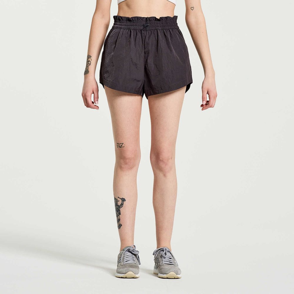 Saucony Unwind Short Noir | 03869-JNQM