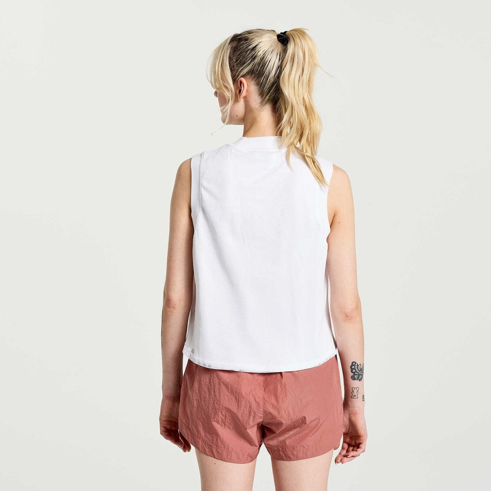 Saucony Unwind Sleeveless Blanche | 79152-NCKH