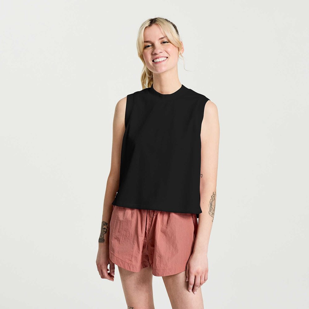 Saucony Unwind Sleeveless Noir | 29746-YCUE